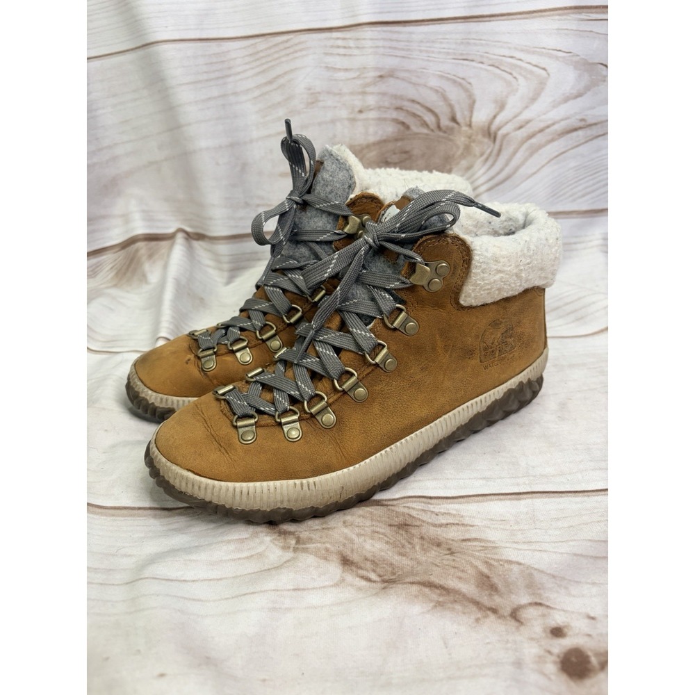 Sorel Out N About Plus Conquest Waterproof Boots Elk Women's 7.5 NL3404